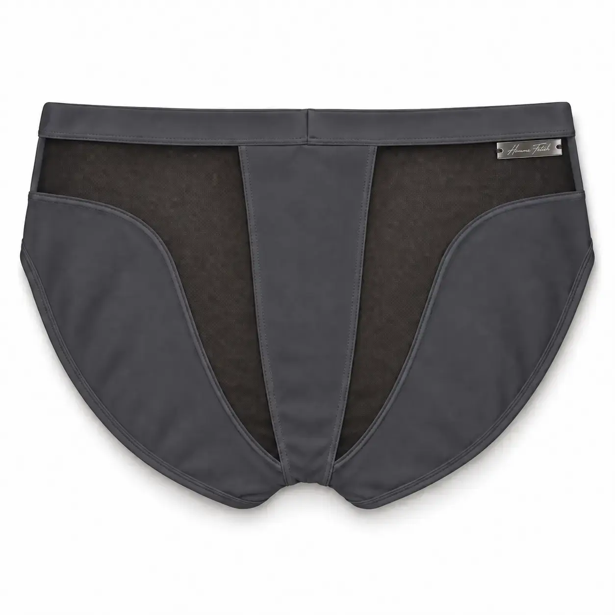 Sculpt Back Swim Brief in Smoke